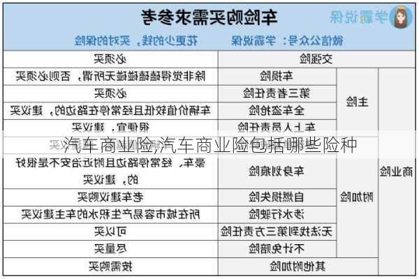 汽车商业险,汽车商业险包括哪些险种-第3张图片-立方汽车网