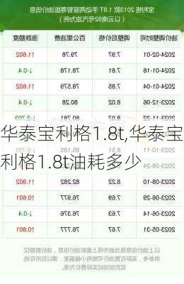 华泰宝利格1.8t,华泰宝利格1.8t油耗多少-第2张图片-立方汽车网