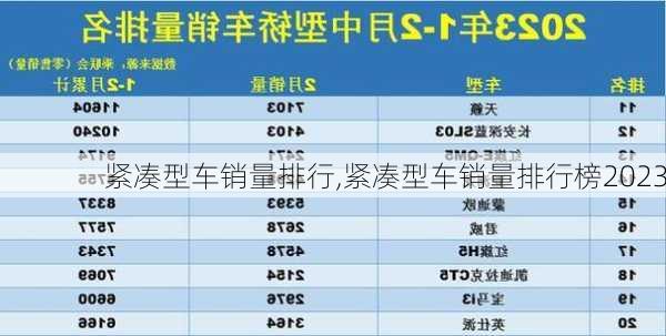 紧凑型车销量排行,紧凑型车销量排行榜2023-第3张图片-立方汽车网