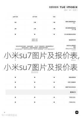 小米su7图片及报价表,小米su7图片及报价表-第3张图片-立方汽车网