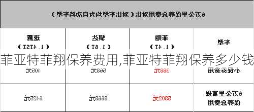 菲亚特菲翔保养费用,菲亚特菲翔保养多少钱-第3张图片-立方汽车网