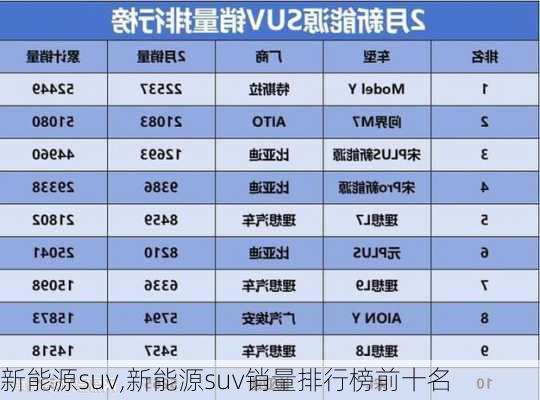 新能源suv,新能源suv销量排行榜前十名-第2张图片-立方汽车网