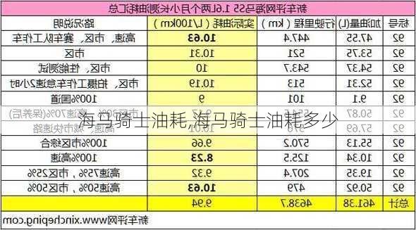 海马骑士油耗,海马骑士油耗多少-第2张图片-立方汽车网