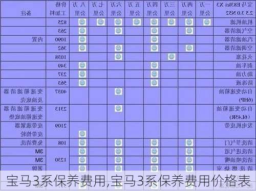 宝马3系保养费用,宝马3系保养费用价格表-第2张图片-立方汽车网