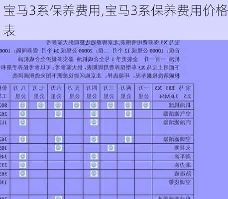 宝马3系保养费用,宝马3系保养费用价格表-第3张图片-立方汽车网