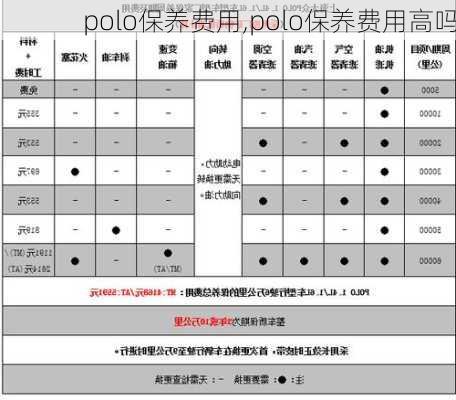 polo保养费用,polo保养费用高吗-第2张图片-立方汽车网