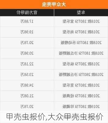 甲壳虫报价,大众甲壳虫报价