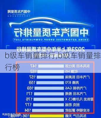 b级车销量排行,b级车销量排行榜-第2张图片-立方汽车网