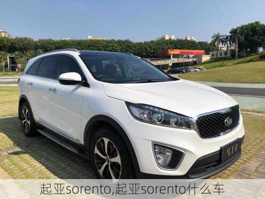 起亚sorento,起亚sorento什么车-第1张图片-立方汽车网