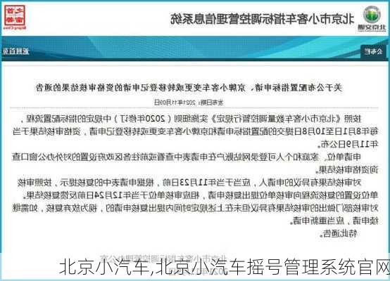 北京小汽车,北京小汽车摇号管理系统官网-第1张图片-立方汽车网