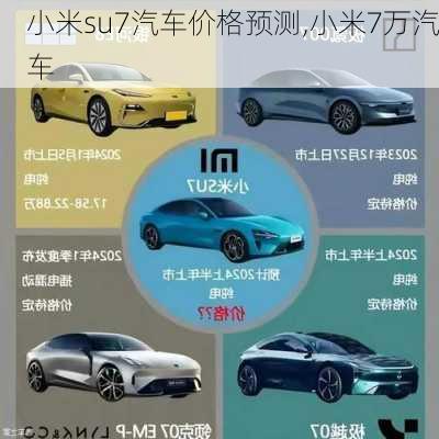 小米su7汽车价格预测,小米7万汽车-第3张图片-立方汽车网