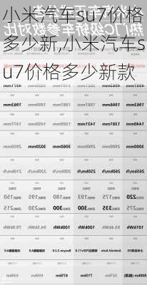 小米汽车su7价格多少新,小米汽车su7价格多少新款-第2张图片-立方汽车网