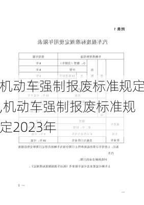 机动车强制报废标准规定,机动车强制报废标准规定2023年-第1张图片-立方汽车网