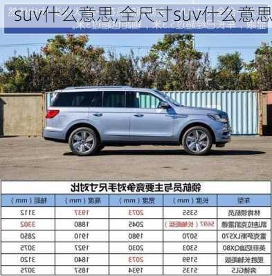 suv什么意思,全尺寸suv什么意思-第2张图片-立方汽车网