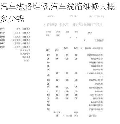 汽车线路维修,汽车线路维修大概多少钱-第3张图片-立方汽车网