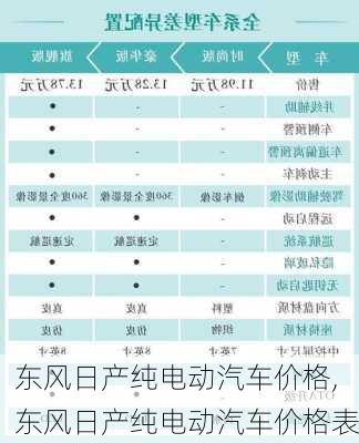 东风日产纯电动汽车价格,东风日产纯电动汽车价格表-第3张图片-立方汽车网