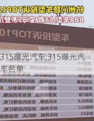 315曝光汽车,315曝光汽车名单-第3张图片-立方汽车网