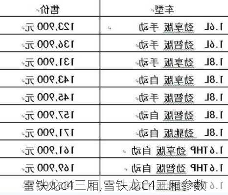 雪铁龙c4三厢,雪铁龙C4三厢参数-第1张图片-立方汽车网