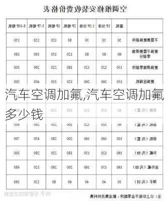 汽车空调加氟,汽车空调加氟多少钱-第2张图片-立方汽车网