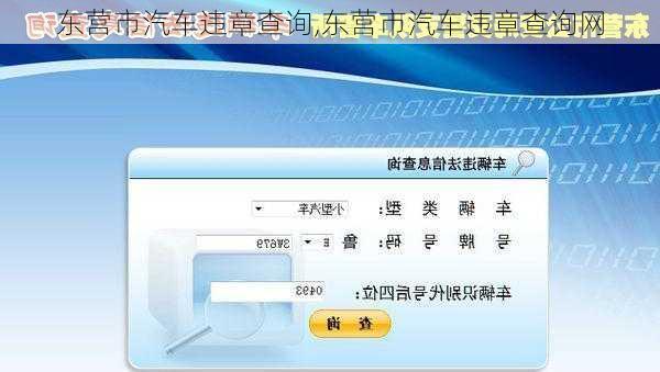 东营市汽车违章查询,东营市汽车违章查询网-第1张图片-立方汽车网