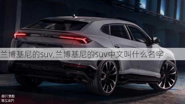 兰博基尼的suv,兰博基尼的suv中文叫什么名字-第2张图片-立方汽车网