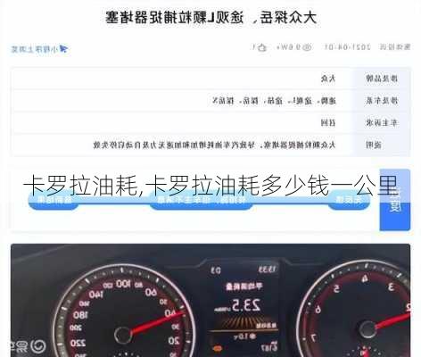 卡罗拉油耗,卡罗拉油耗多少钱一公里-第2张图片-立方汽车网