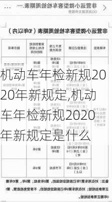 机动车年检新规2020年新规定,机动车年检新规2020年新规定是什么-第2张图片-立方汽车网