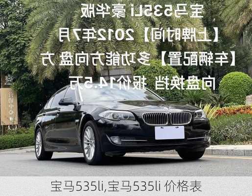 宝马535li,宝马535li 价格表-第1张图片-立方汽车网