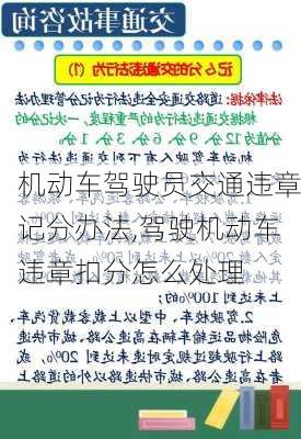 机动车驾驶员交通违章记分办法,驾驶机动车违章扣分怎么处理-第2张图片-立方汽车网