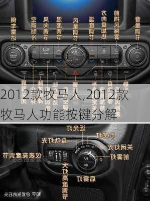 2012款牧马人,2012款牧马人功能按键分解-第2张图片-立方汽车网