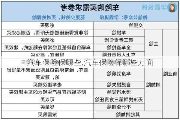 汽车保险保哪些,汽车保险保哪些方面-第3张图片-立方汽车网