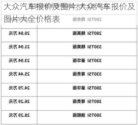 大众汽车报价及图片,大众汽车报价及图片大全价格表-第2张图片-立方汽车网