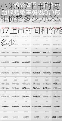 小米su7上市时间和价格多少,小米su7上市时间和价格多少-第1张图片-立方汽车网