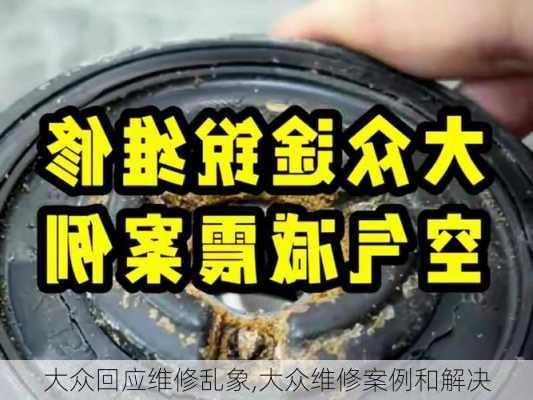 大众回应维修乱象,大众维修案例和解决-第2张图片-立方汽车网