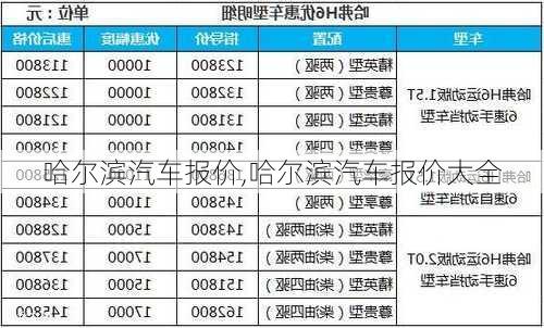 哈尔滨汽车报价,哈尔滨汽车报价大全-第1张图片-立方汽车网