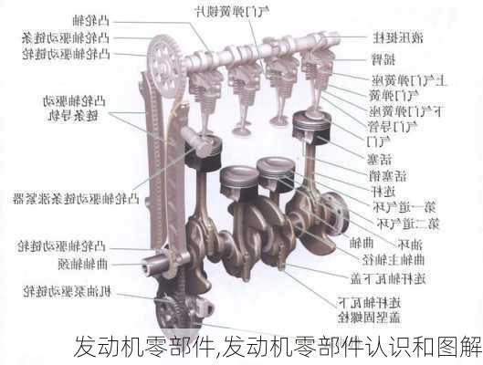 发动机零部件,发动机零部件认识和图解