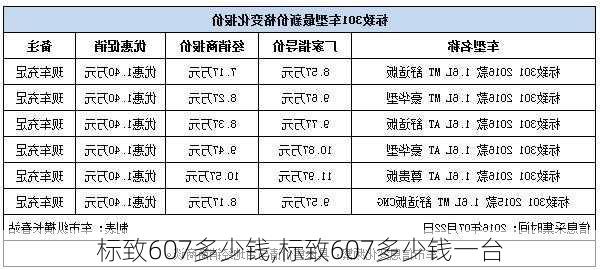 标致607多少钱,标致607多少钱一台-第3张图片-立方汽车网