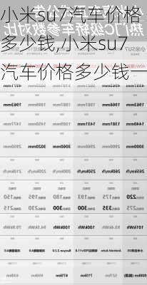 小米su7汽车价格多少钱,小米su7汽车价格多少钱一辆-第2张图片-立方汽车网