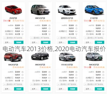 电动汽车2013价格,2020电动汽车报价-第1张图片-立方汽车网