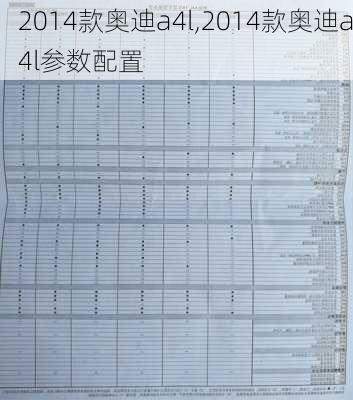 2014款奥迪a4l,2014款奥迪a4l参数配置-第3张图片-立方汽车网