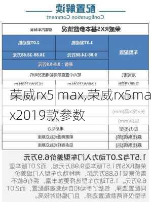 荣威rx5 max,荣威rx5max2019款参数-第1张图片-立方汽车网