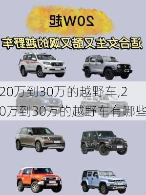 20万到30万的越野车,20万到30万的越野车有哪些-第2张图片-立方汽车网