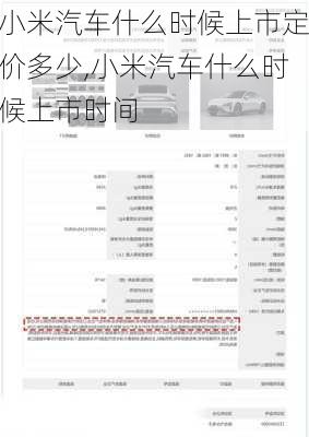 小米汽车什么时候上市定价多少,小米汽车什么时候上市时间-第1张图片-立方汽车网