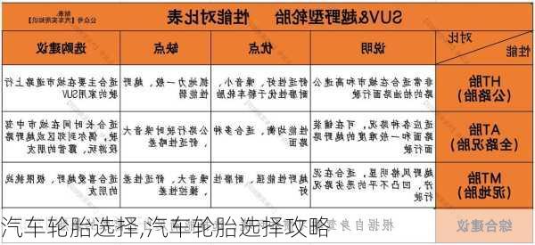 汽车轮胎选择,汽车轮胎选择攻略-第1张图片-立方汽车网