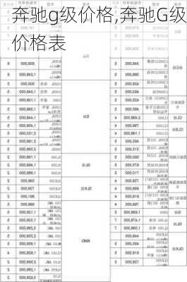 奔驰g级价格,奔驰G级价格表-第2张图片-立方汽车网