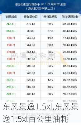 东风景逸1.5xl,东风景逸1.5xl百公里油耗-第2张图片-立方汽车网