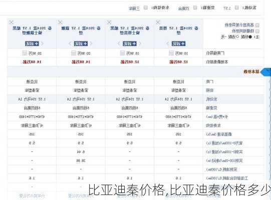 比亚迪秦价格,比亚迪秦价格多少-第2张图片-立方汽车网