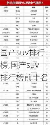 国产suv排行榜,国产suv排行榜前十名-第2张图片-立方汽车网