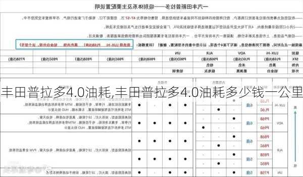 丰田普拉多4.0油耗,丰田普拉多4.0油耗多少钱一公里-第2张图片-立方汽车网