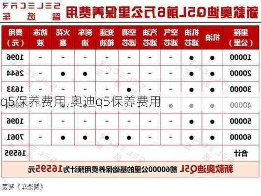 q5保养费用,奥迪q5保养费用-第3张图片-立方汽车网